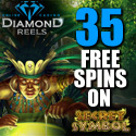 Go to Diamond Reels Casino and Claim 35 Free Spins on Secret Symbol Pokie Game
